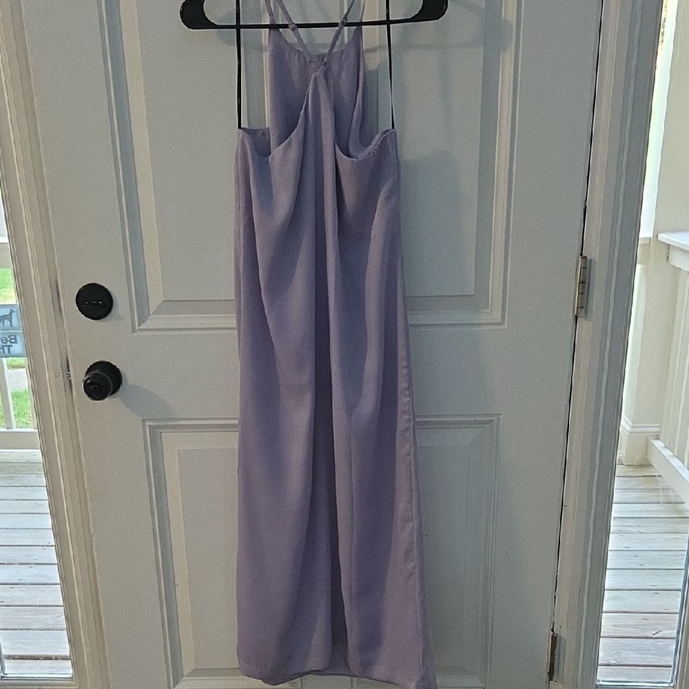 Lulu's Soft Purple Backless Dress Medium - Picture 3 of 4